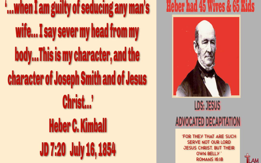 LDS: Jesus Advocated Decapitation